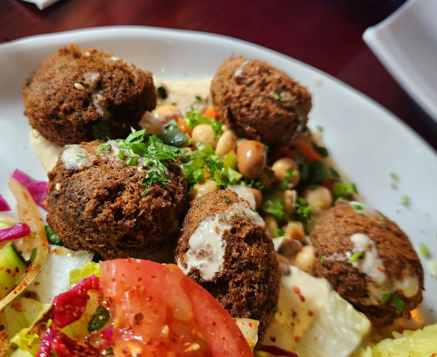طبق فلافل